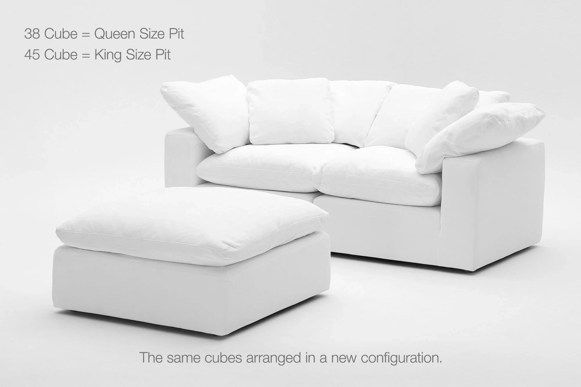 3-Cube Lover's Chaise Modular Cubes Soulfa Home
