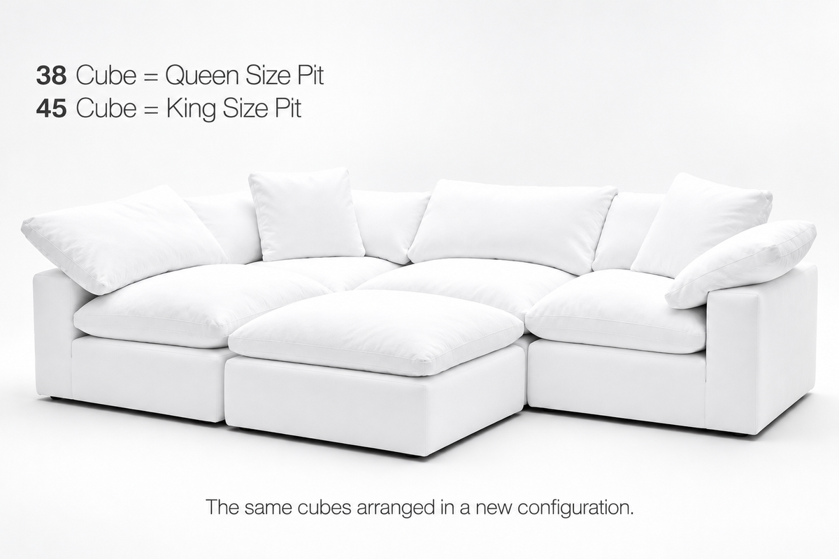 MOST POPULAR - 5-Cube Modular L-Sectional Sofa Soulfa Home