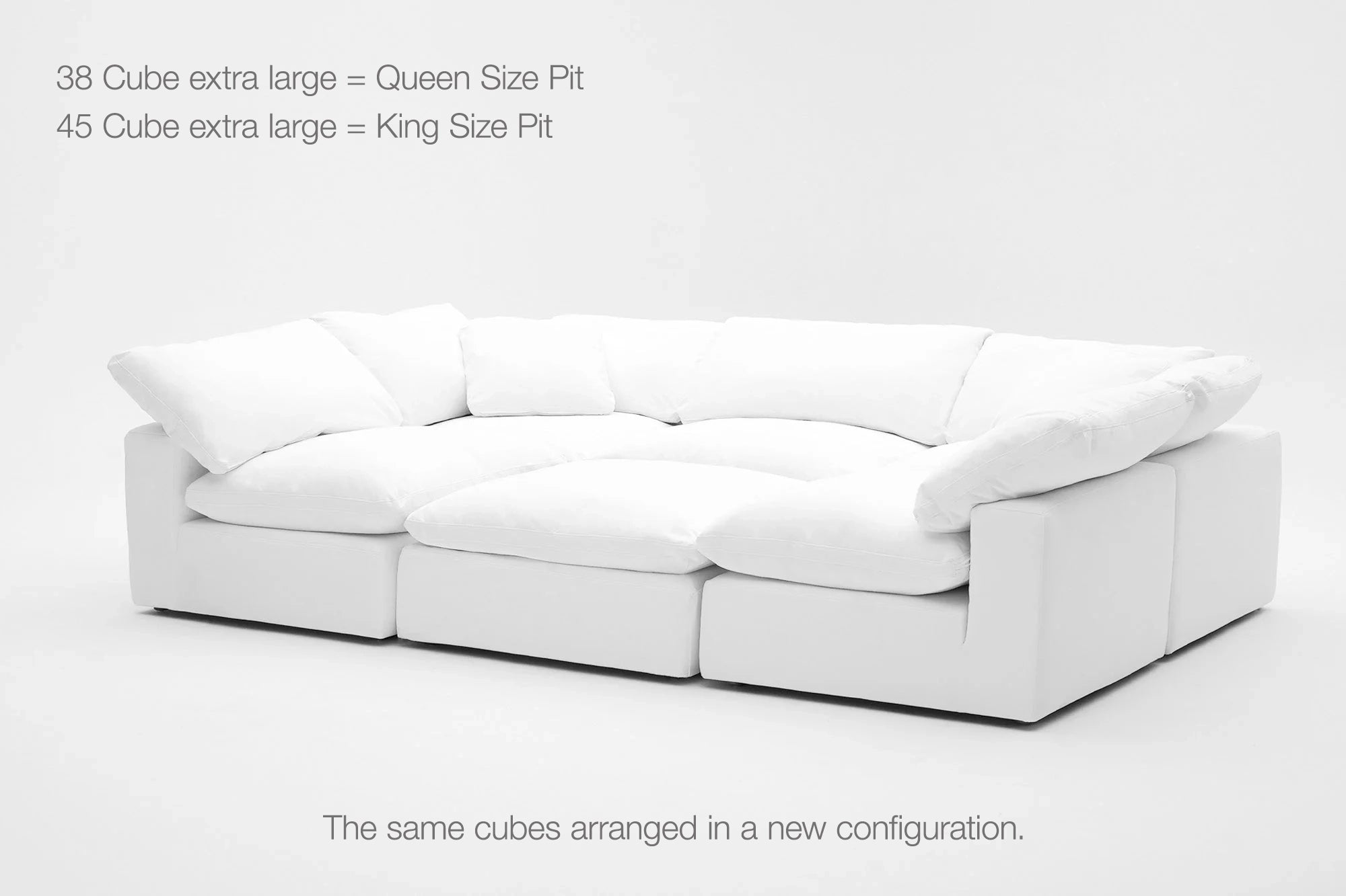 6-Cube Soulfa Movie Pit or Sectional - Natural Linen Soulfa Home