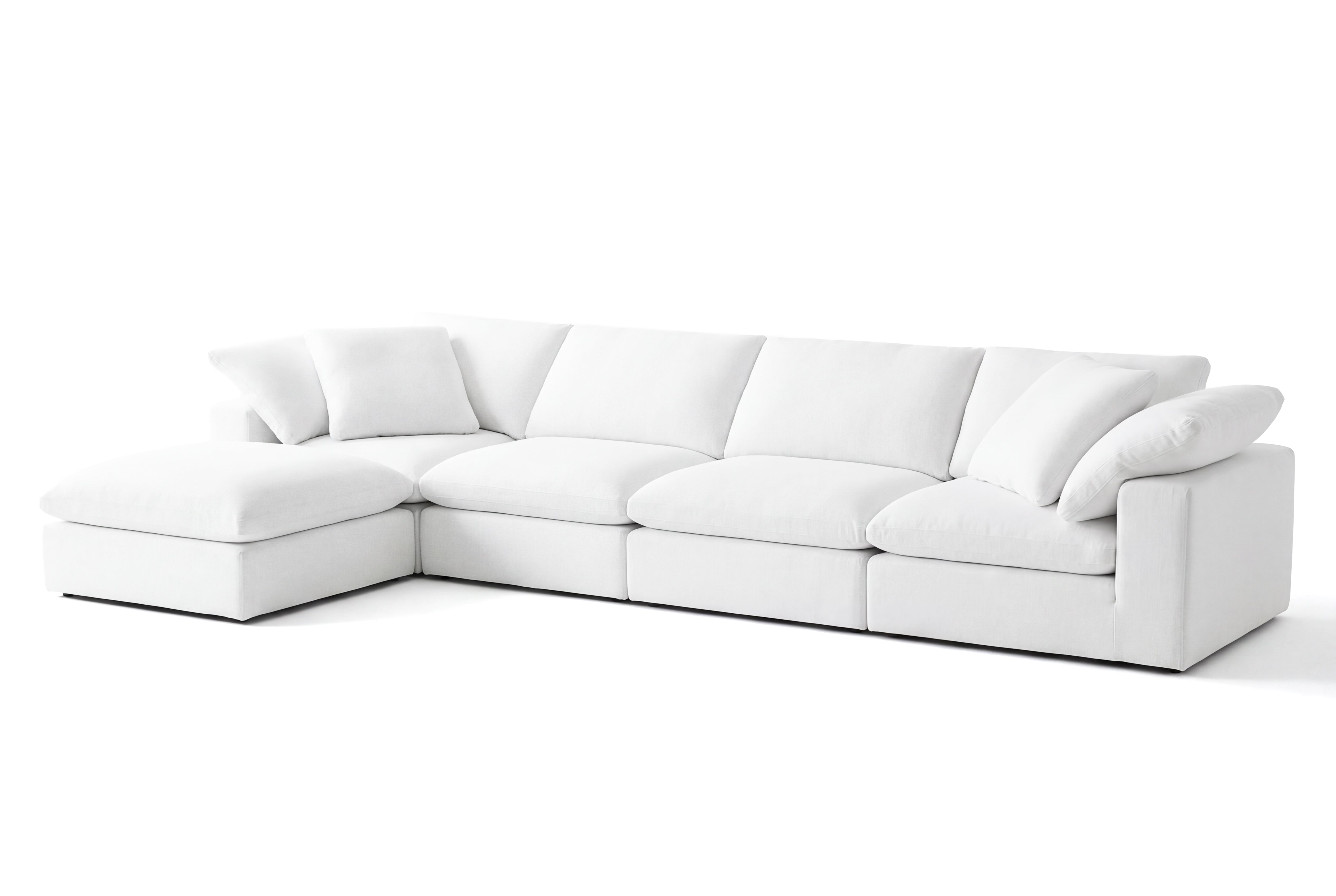 5-Cube Ottoman Chaise Sectional Soulfa Home