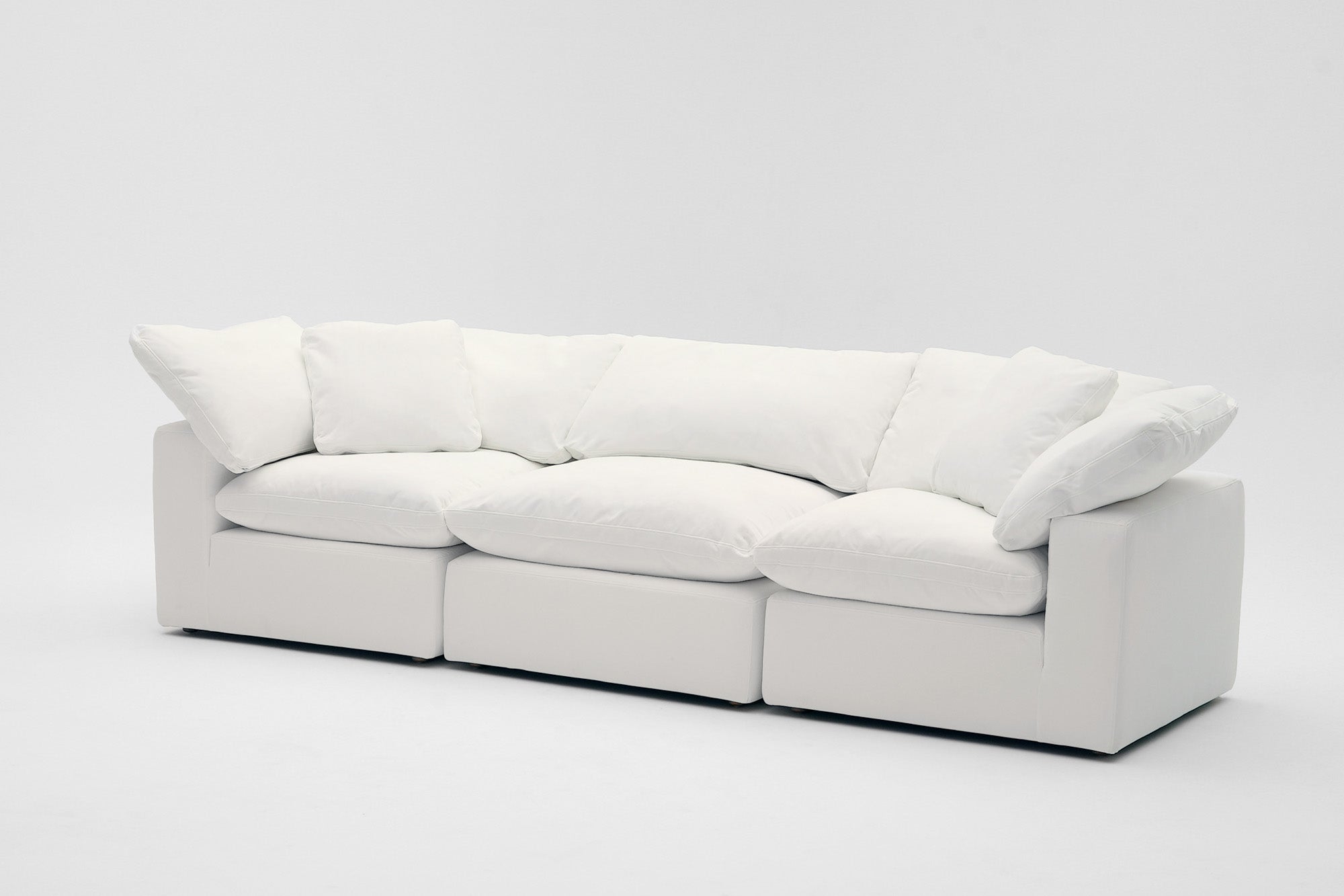 Soulfa 3-Cube Cloud Couch, modular sectional sofa chaise, non-toxic, stain resistant, washable