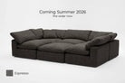 6-Cube Sectional or Iconic Movie Pit Soulfa Home 38" Espresso NO