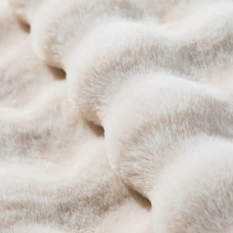 Snug Throw Blanket - Washable "Mink" Soulfa Home Vanilla