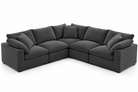 5-Cube Corner L-Sectional Soulfa Home 38" Charcoal NO