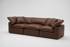 6-Cube Two Couches - Chestnut Leather Modular Cubes Soulfa Home 45" Roasted Chestnut Leather NO
