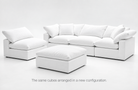 MOST POPULAR - 5-Cube Modular L-Sectional Sofa Soulfa Home