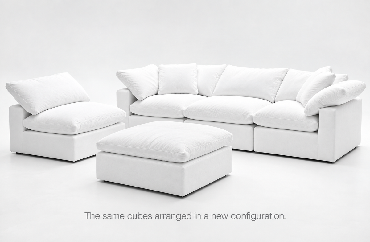 MOST POPULAR - 5-Cube Modular L-Sectional Sofa Soulfa Home