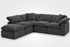 MOST POPULAR - 5-Cube Modular L-Sectional Sofa Soulfa Home 38" Charcoal NO