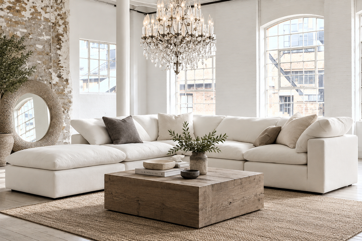 MOST POPULAR - 5-Cube Modular L-Sectional Sofa Soulfa Home