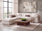 5-Cube Modular L-Sectional Soulfa Home 38" White NO