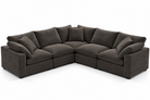 5-Cube Corner L-Sectional Soulfa Home 38" <b>NEW</b> Espresso NO