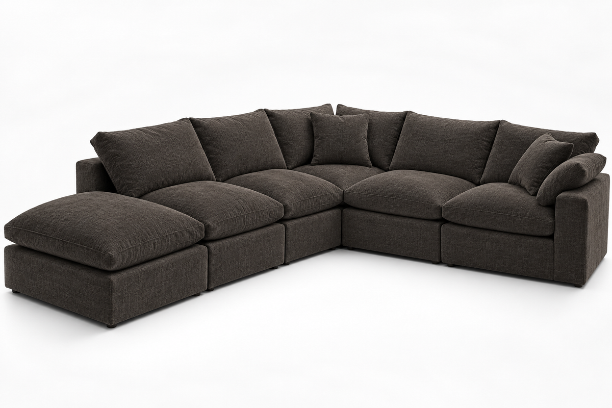 6-Cube Large Sectional or Movie Pit Soulfa Home 38" <b>NEW</b> Espresso NO