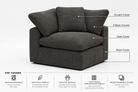 Corner Covers Modular Cubes Soulfa Home 38" Corner Accent Cover <b>NEW</b> Espresso