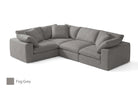4-Cube Corner L-Sectional Soulfa Home 38" Fog Grey NO