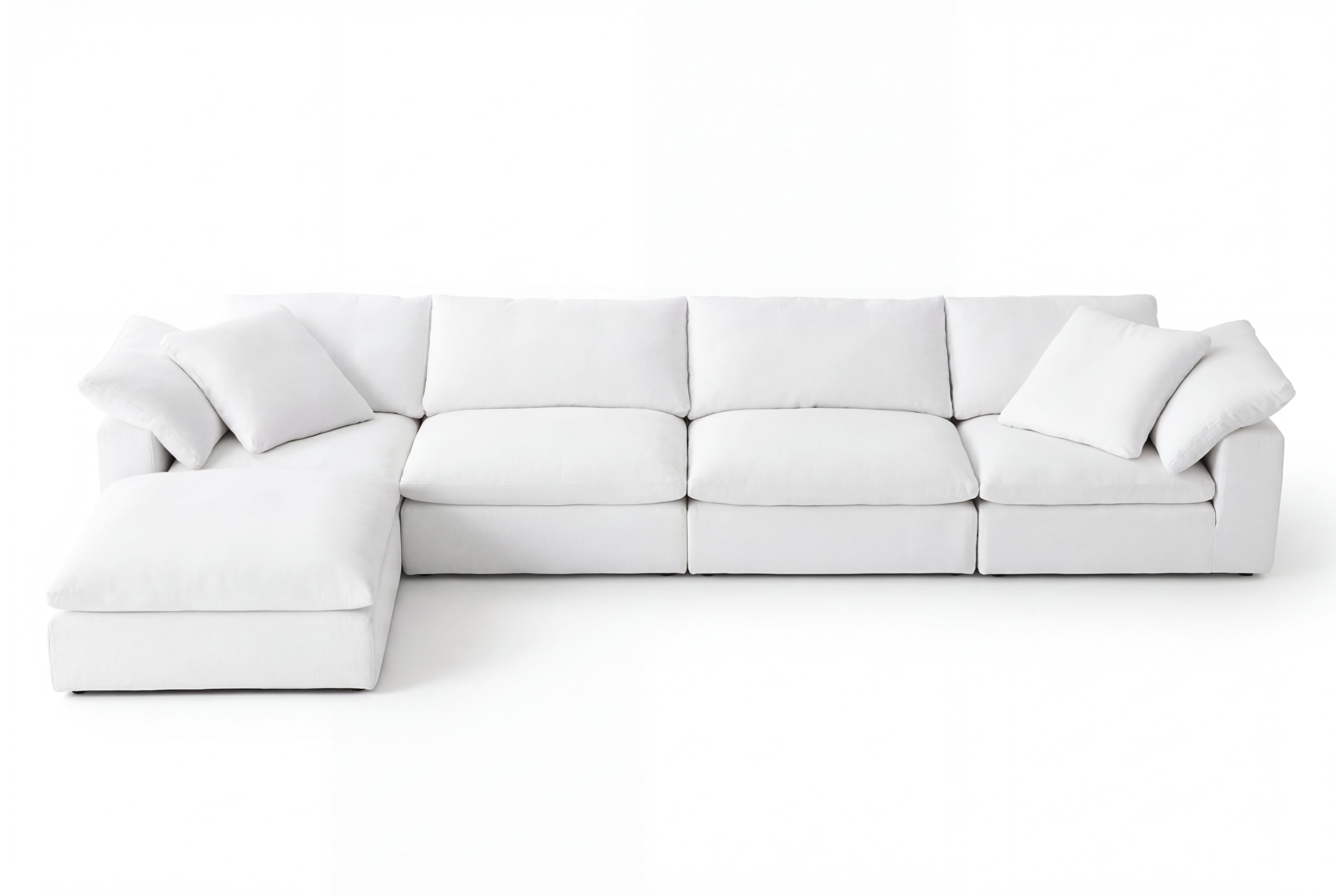 5-Cube Ottoman Chaise Sectional Soulfa Home
