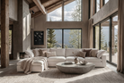 5-Cube Ottoman Chaise Sectional Soulfa Home 38" White NO
