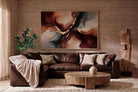 4-Cube Corner L-Sectional Soulfa Home 38" Roasted Chestnut NO