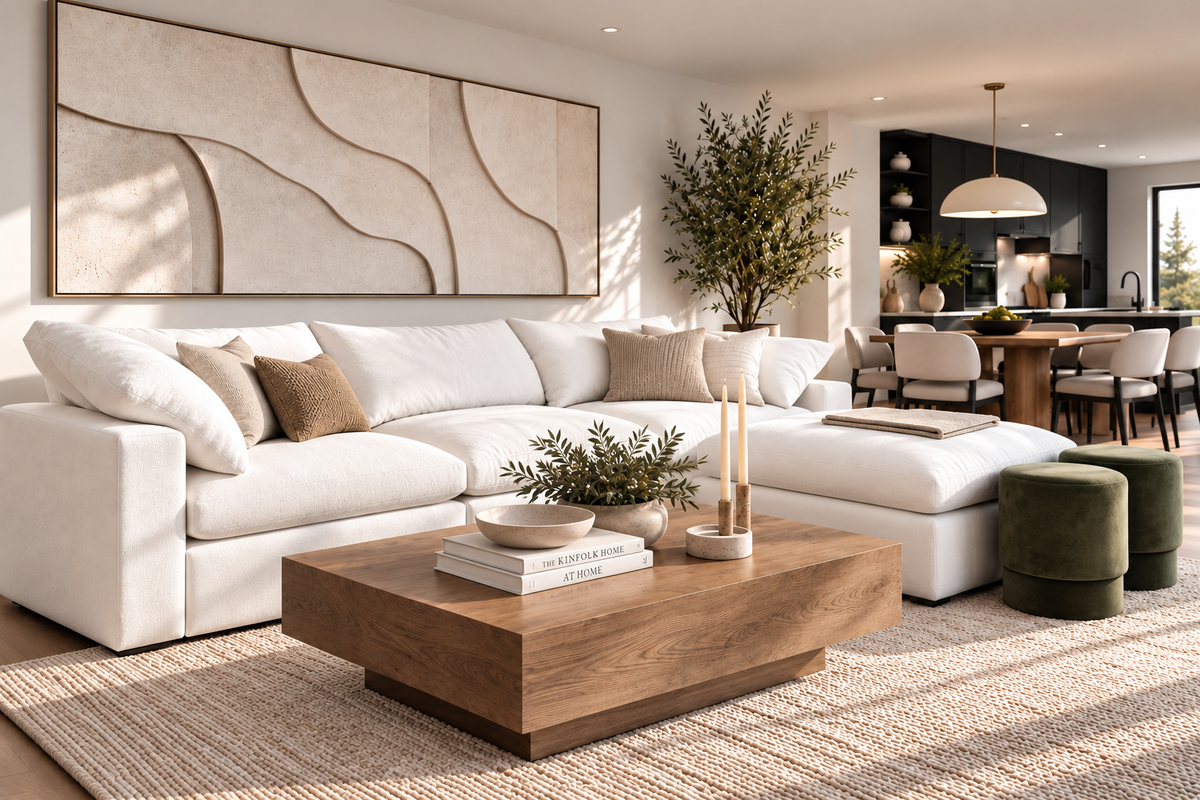 OVERSTOCK SALE: 4 Cube Chaise Sectional - White Soulfa Home