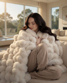 Snug Throw Blanket - Washable "Mink" Soulfa Home White