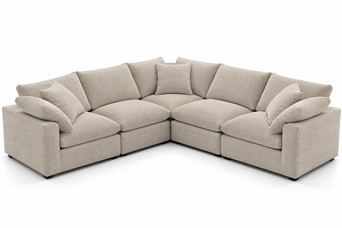 5-Cube Corner L-Sectional Soulfa Home 38" Tulum NO