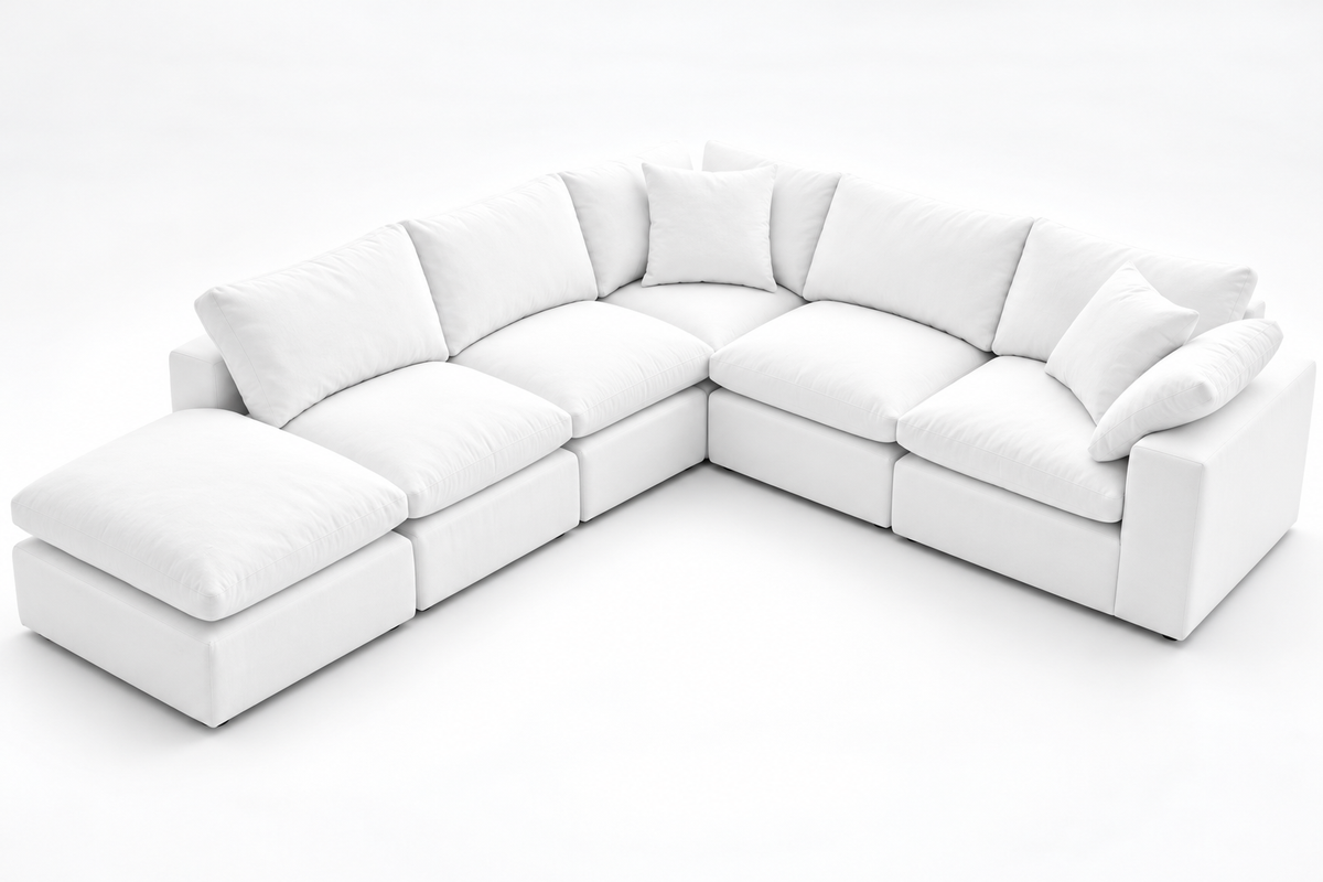 6-Cube Large Sectional or Movie Pit Soulfa Home