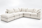 6-Cube Large Sectional or Movie Pit Soulfa Home 38" White Sand NO