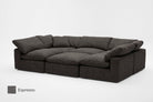 6-Cube Sectional or Iconic Movie Pit Soulfa Home 38" <b>NEW</b> Espresso NO