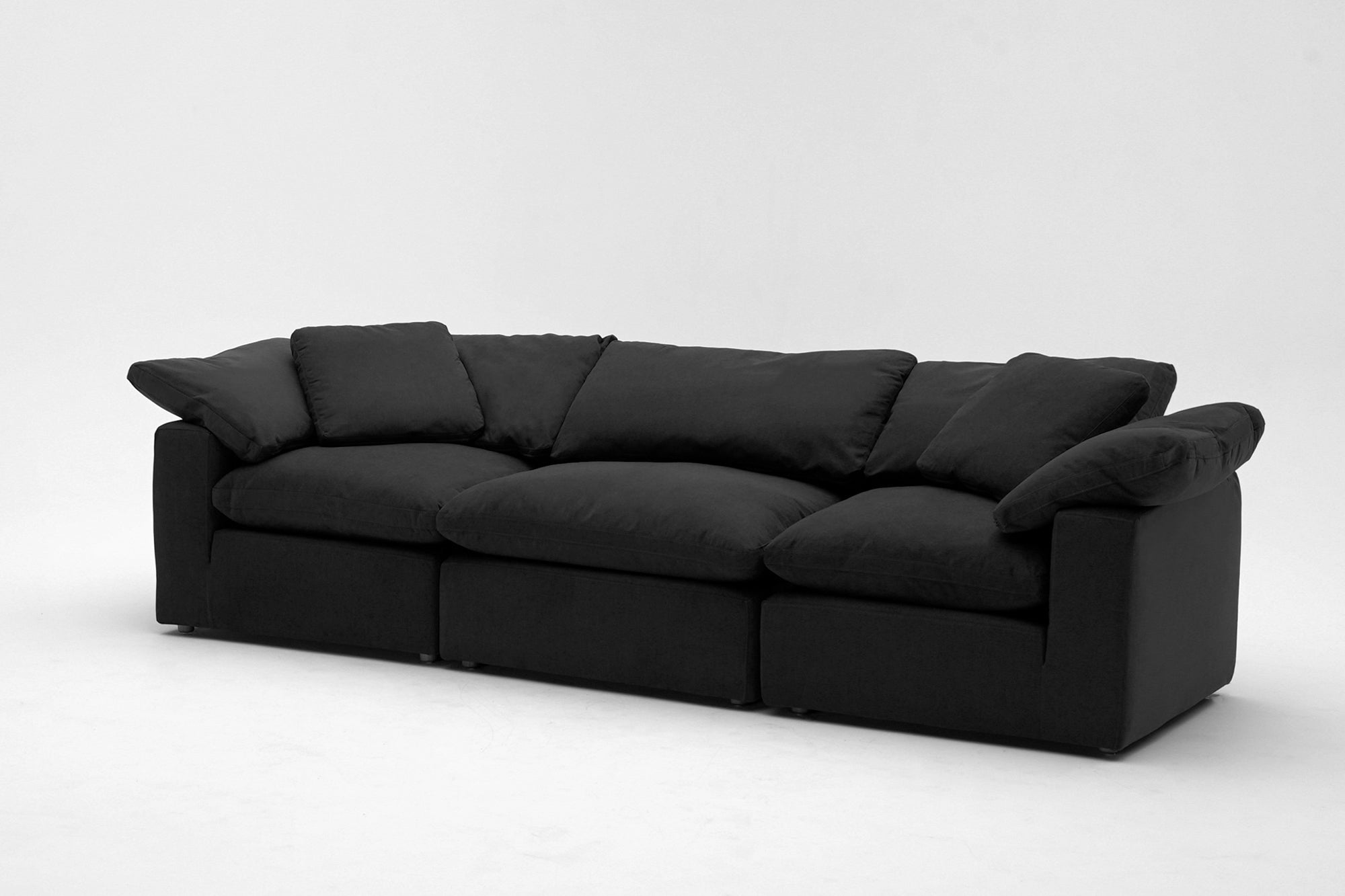 Soulfa 3-Cube Cloud Couch, modular sectional sofa chaise, non-toxic, stain resistant, washable
