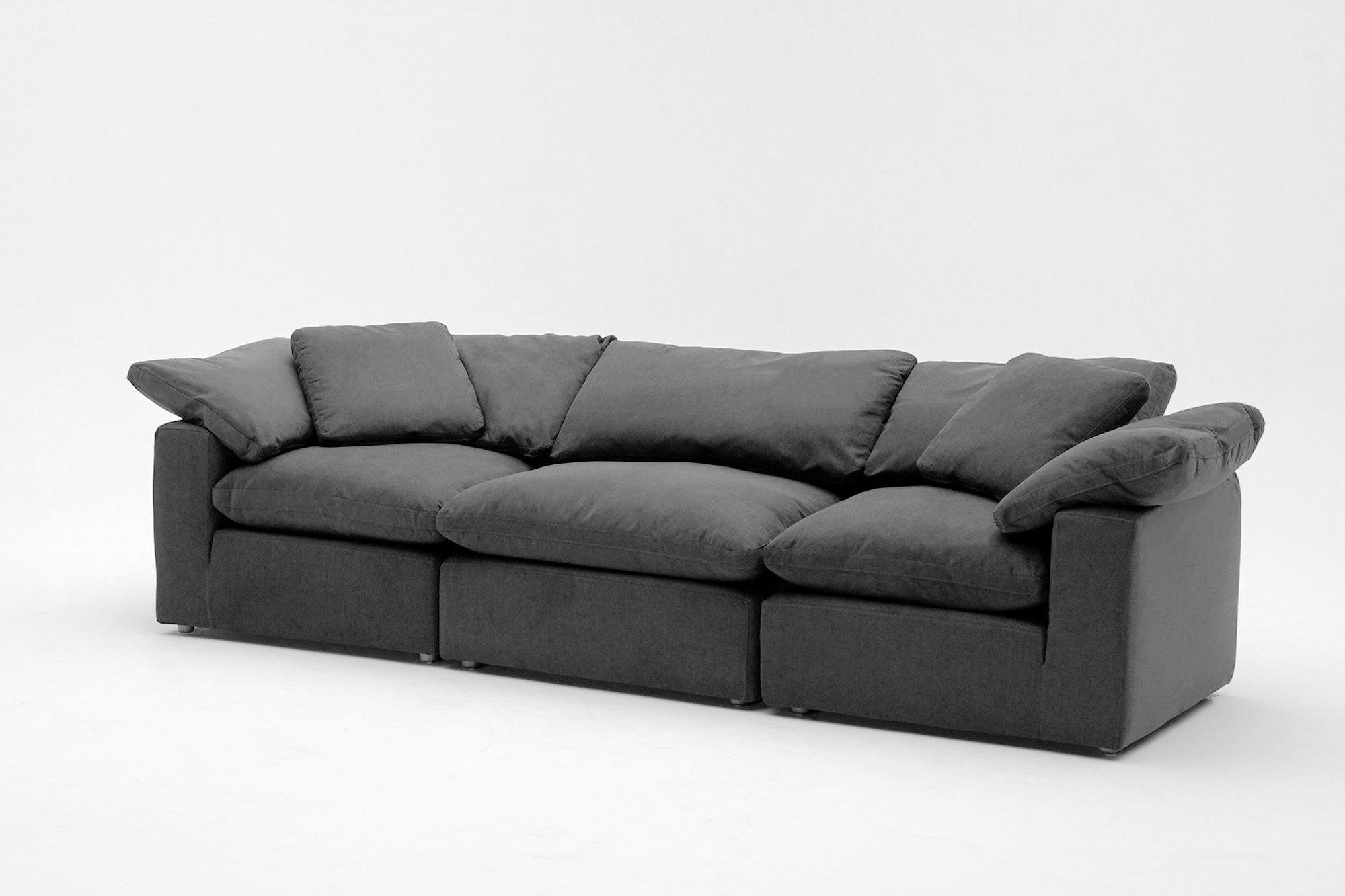Soulfa 3-Cube Cloud Couch, modular sectional sofa chaise, non-toxic, stain resistant, washable
