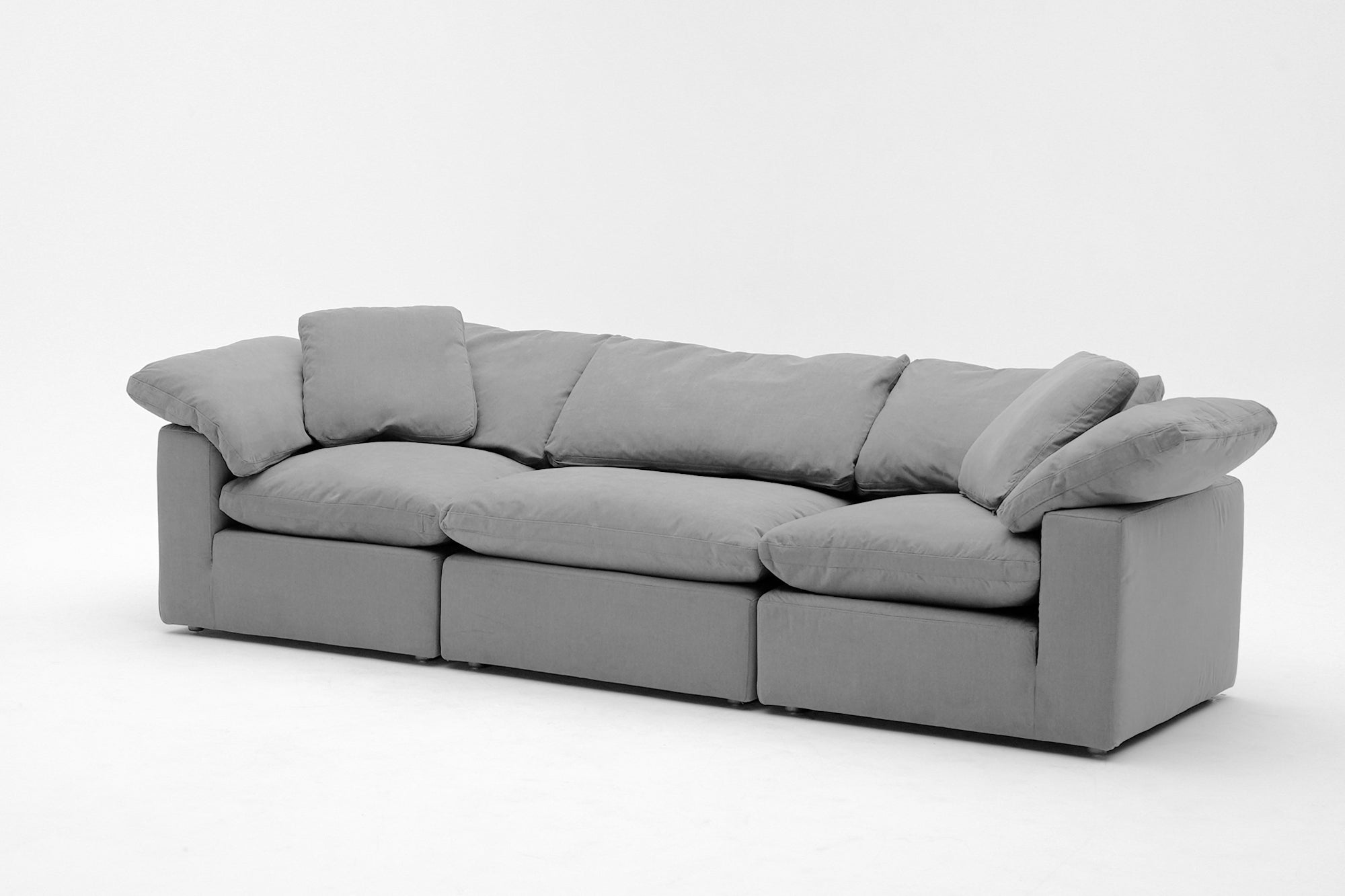 Soulfa 3-Cube Cloud Couch, modular sectional sofa chaise, non-toxic, stain resistant, washable
