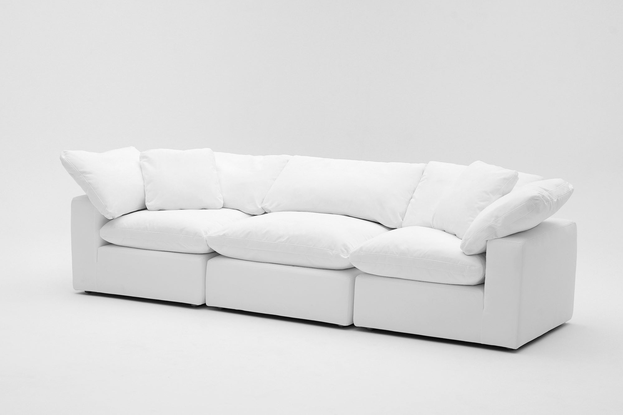 Soulfa 3-Cube Cloud Couch, modular sectional sofa chaise, non-toxic, stain resistant, washable
