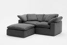 Soulfa 3-Cube Loveseat Chaise Cloud Couch, modular sectional sofa chaise, non-toxic, stain resistant, washable
