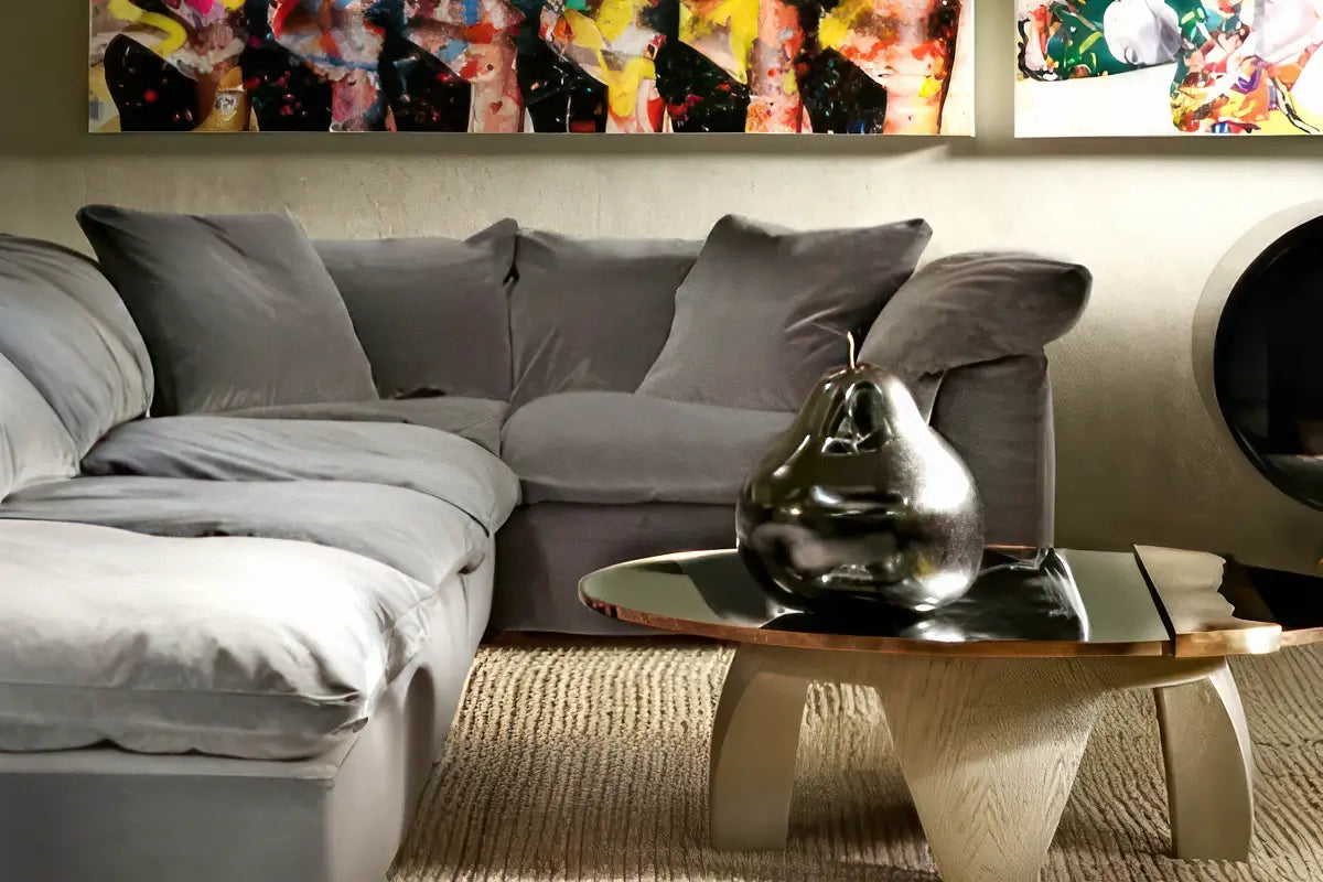 Soulfa 5-Cube Cloud Couch in white, modular, non-toxic, stain resistant, washable, sectional sofa converts to movie pit