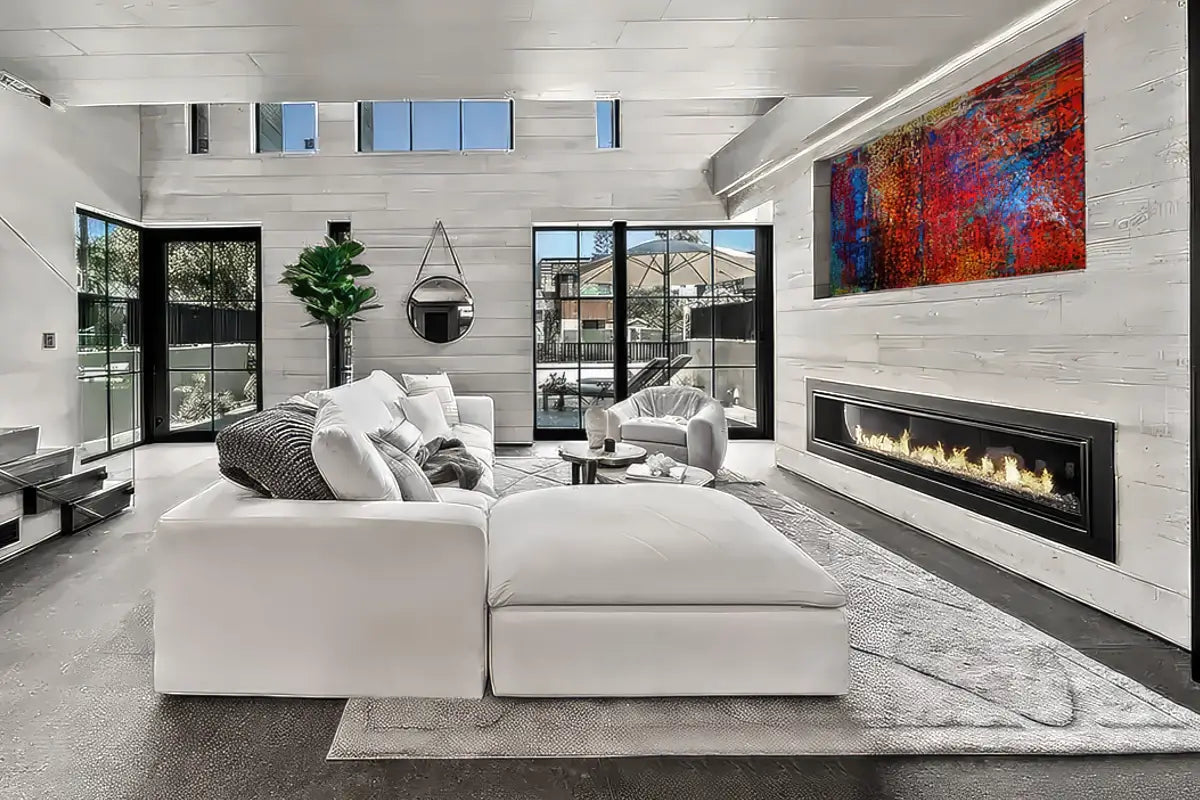 Soulfa 5-Cube Cloud Couch in white, modular, non-toxic, stain resistant, washable, sectional sofa converts to movie pit