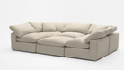 Soulfa 6-Cube Movie Pit or Sectional Cloud Couch in tulum linen, modular, non-toxic, stain resistant, washable
