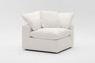 Soulfa Corner Cube Cloud Couch, champagne velvet, modular sectional sofa chaise, non-toxic, stain resistant, washable
