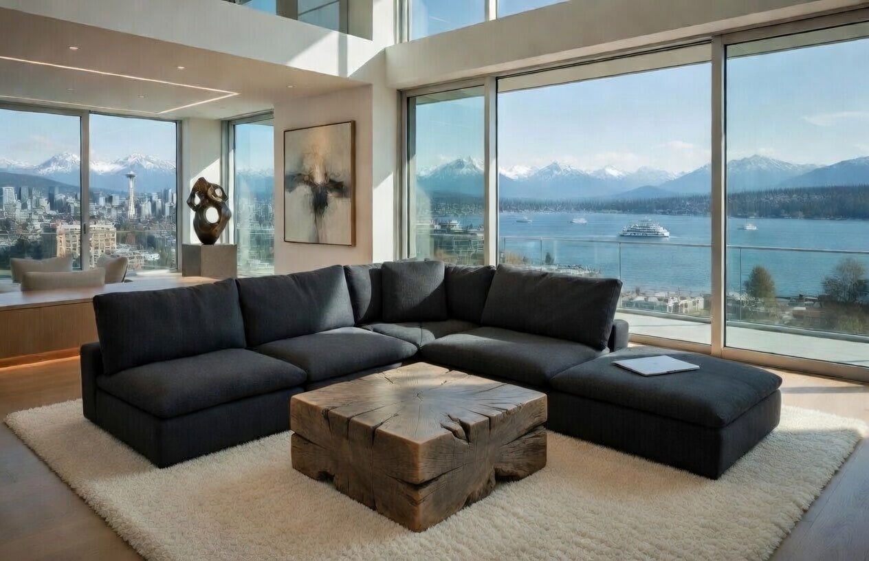 5-Cube Armless Sectional - Charcoal Soulfa Home